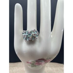 TANTALIZING TANZANITE Ring Stamped 925 Women’s Size  7.1/4